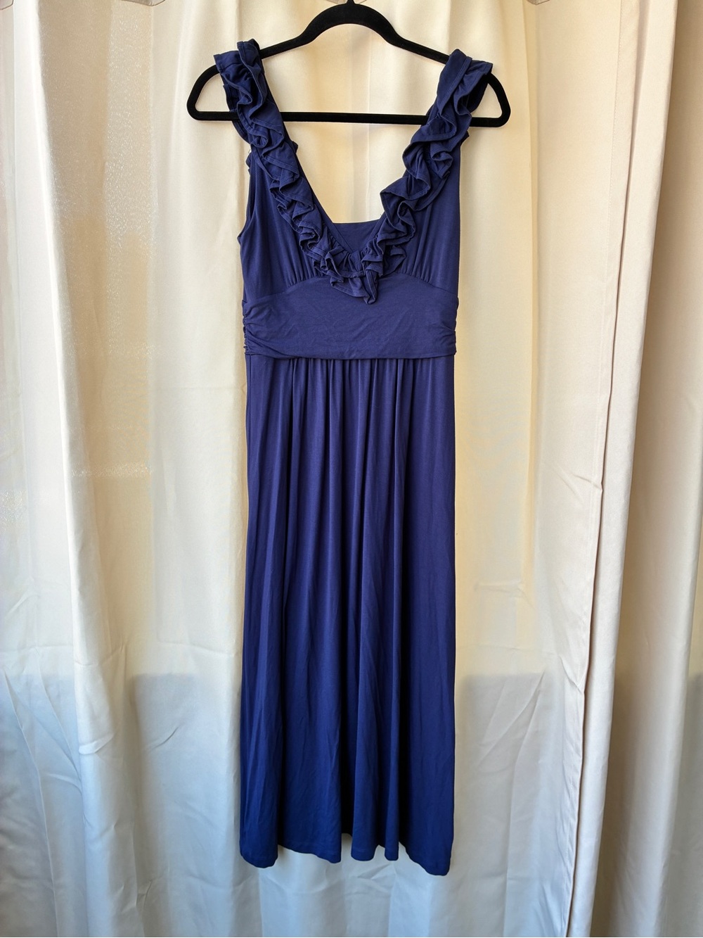 Lilly Pulitzer Small Leena Midi Dress in True Navy Jersey knit